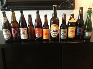11 ølsorter minus 1 som ikke ble testet ut.